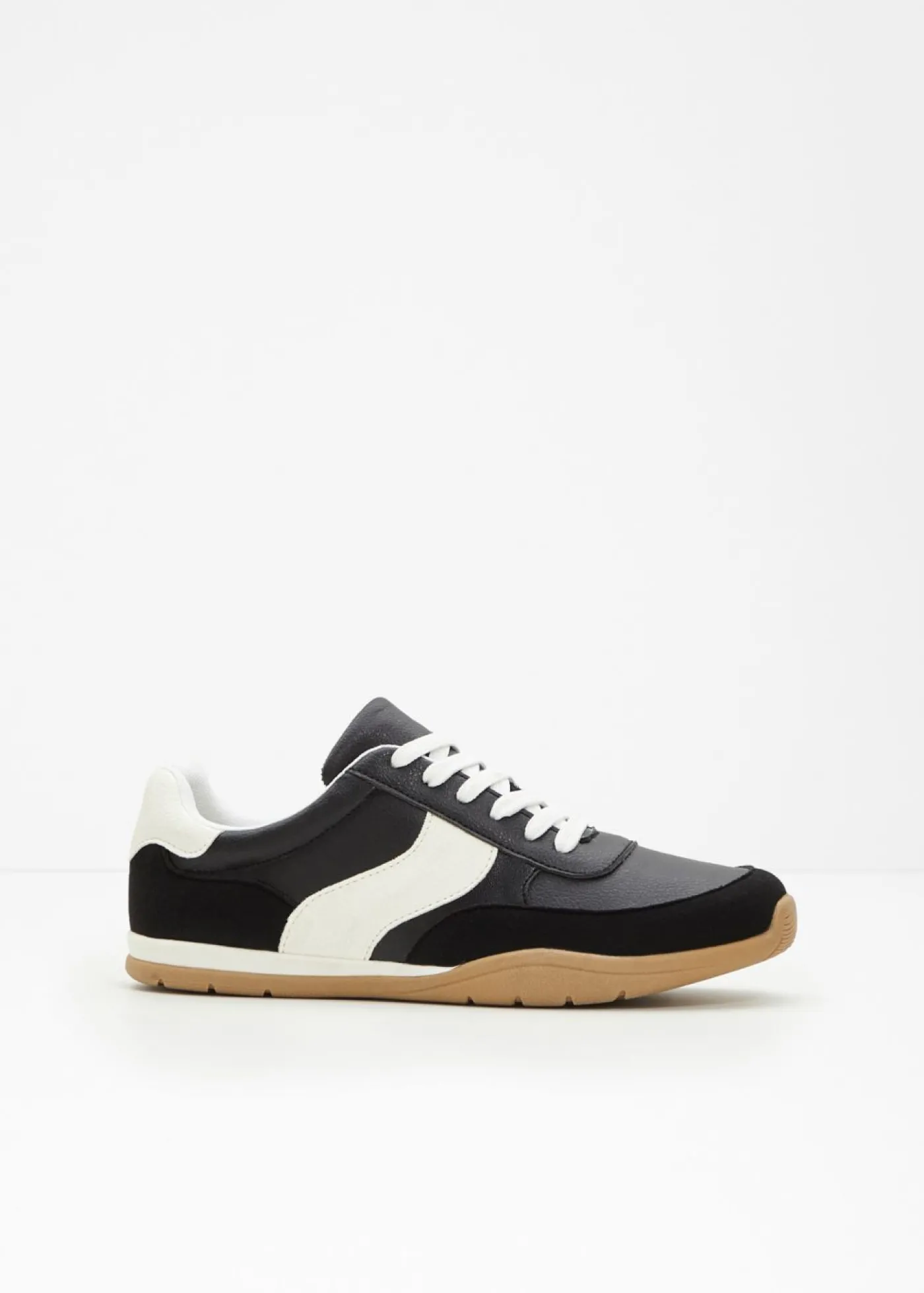 bonprix bonprix Zapatillas deportivas de estilo retro Negro-blanco Clearance