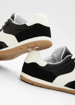 bonprix bonprix Zapatillas deportivas de estilo retro Negro-blanco Clearance