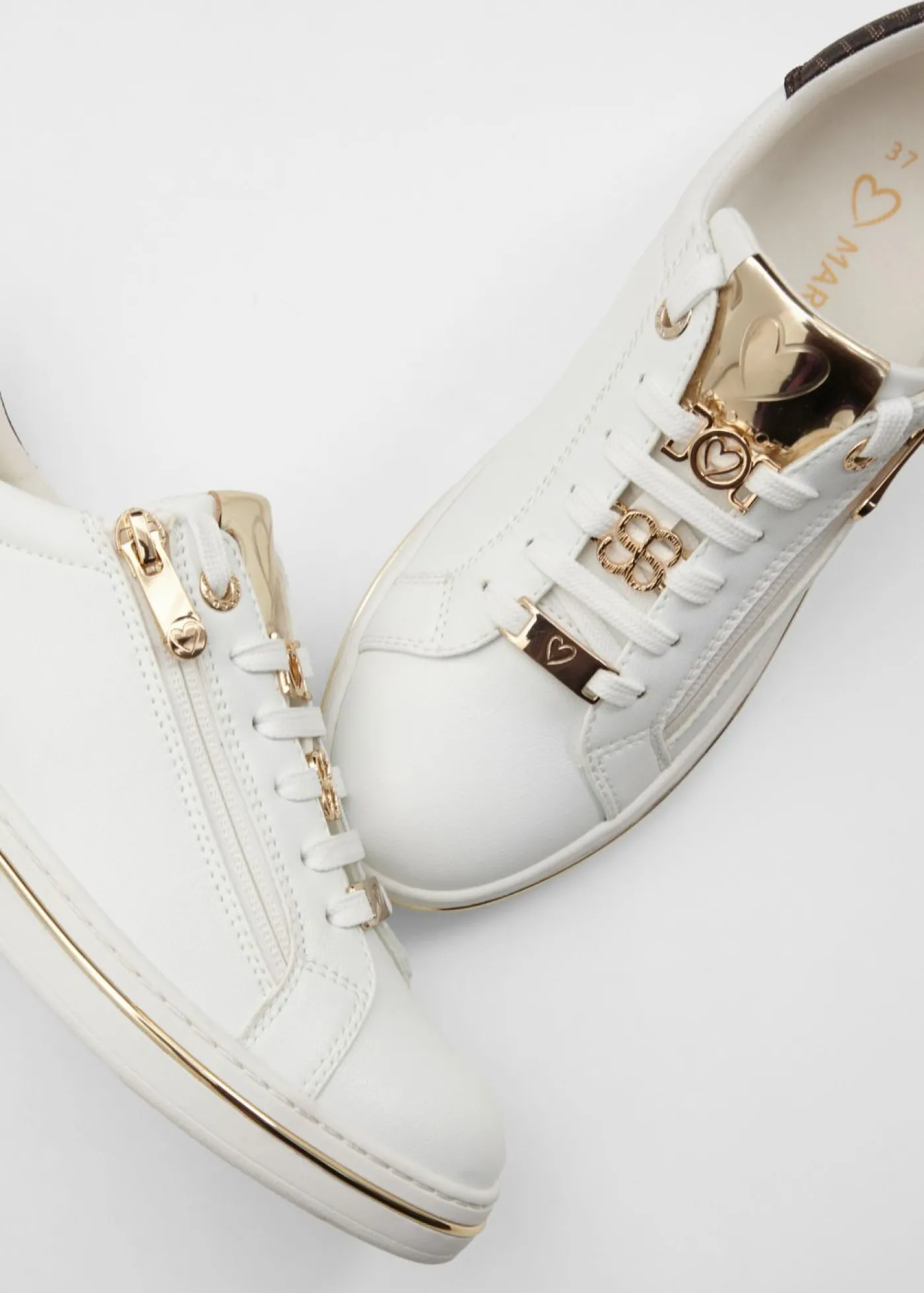 bonprix Marco Tozzi Zapatillas deportivas de Marco Tozzi con cremallera Blanco Best
