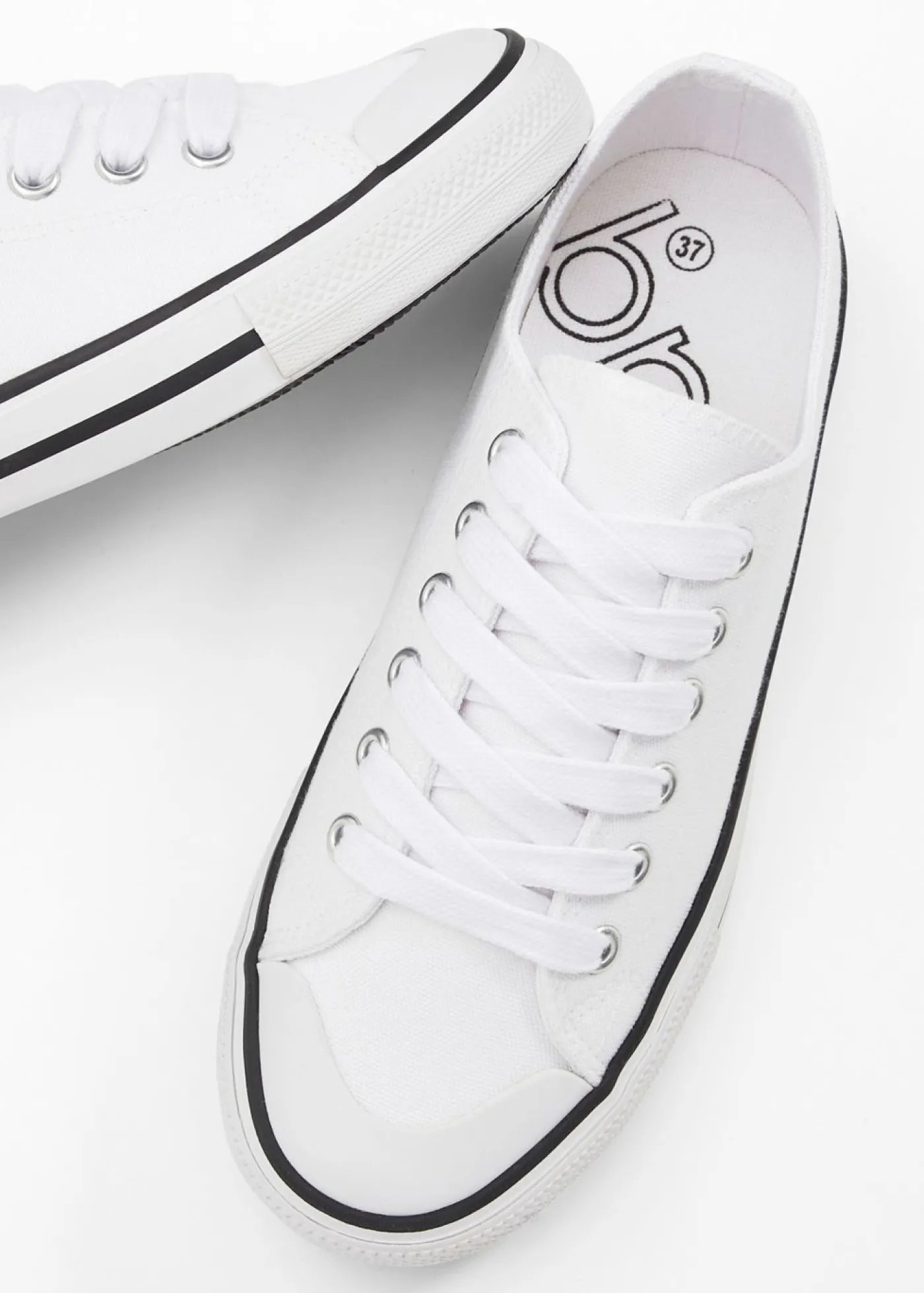 bonprix bonprix Zapatillas deportivas de lona de algodón Blanco New