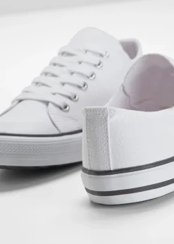 bonprix bonprix Zapatillas deportivas de lona de algodón Blanco New