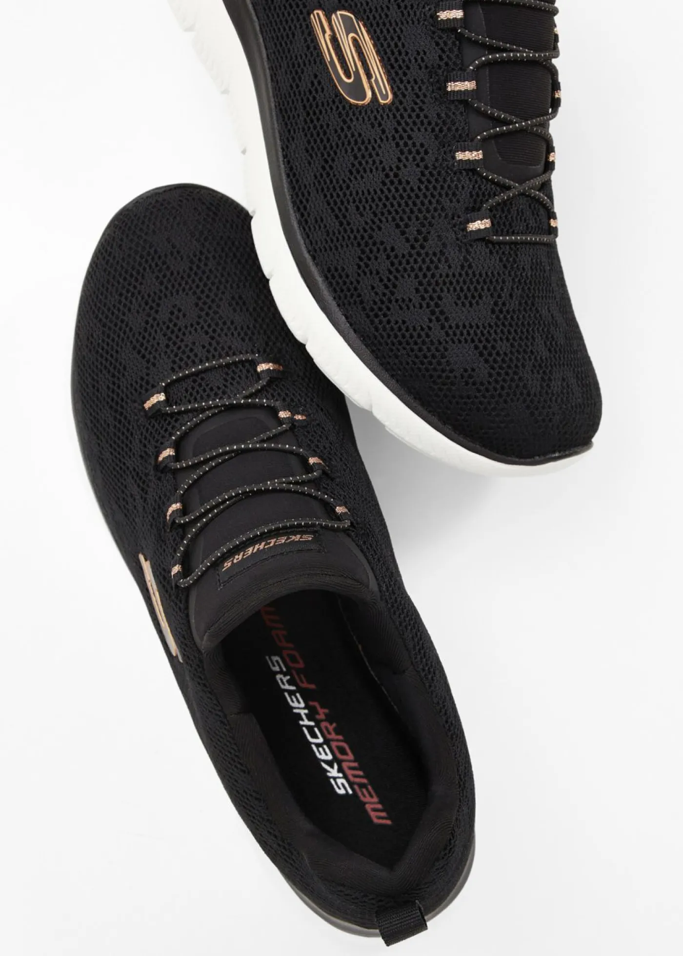 bonprix Skechers Zapatillas deportivas Skechers con espuma viscoelástica Negro con estampado de leopardo Best