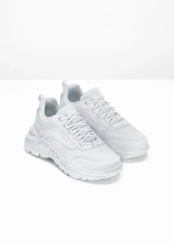 bonprix bonprix Zapatillas deportivas tipo chunky con suela ligera Blanco Sale
