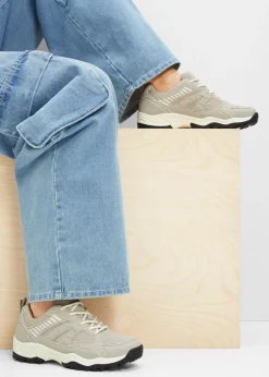 bonprix bonprix Zapatillas deportivas tipo chunky con inserto de malla Gris Best