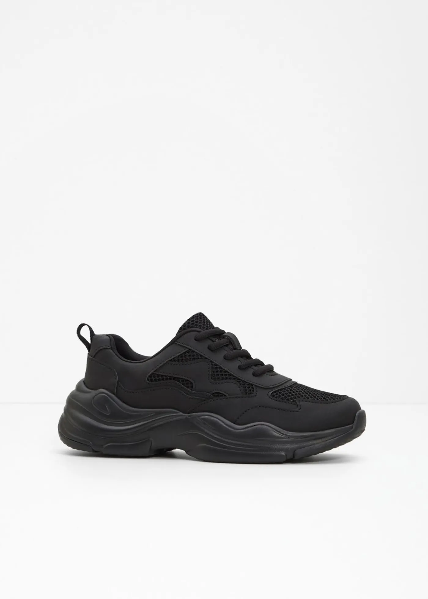 bonprix bonprix Zapatillas deportivas tipo chunky con inserto de malla Negro Sale
