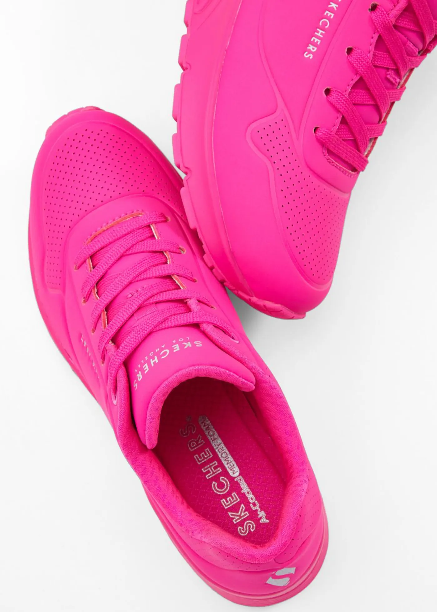 bonprix Skechers Zapatillas Skechers con espuma viscoelástica Rosa neón Sale