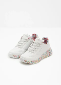 bonprix Skechers Zapatillas Skechers con espuma viscoelástica blanco con flores New