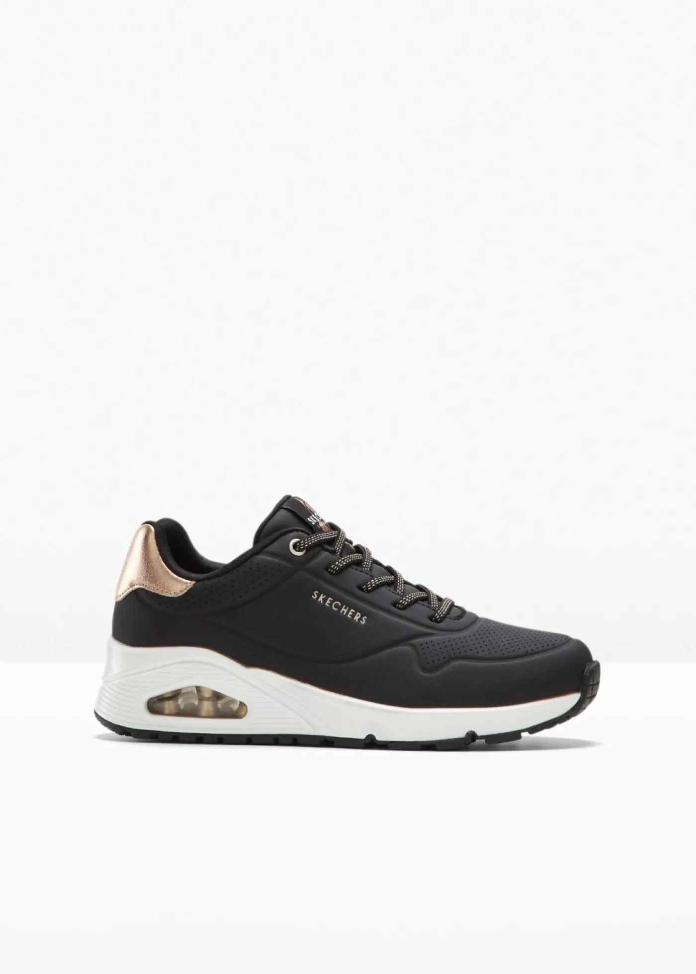 bonprix Skechers Zapatillas Skechers con espuma viscoelástica Negro-oro rosado