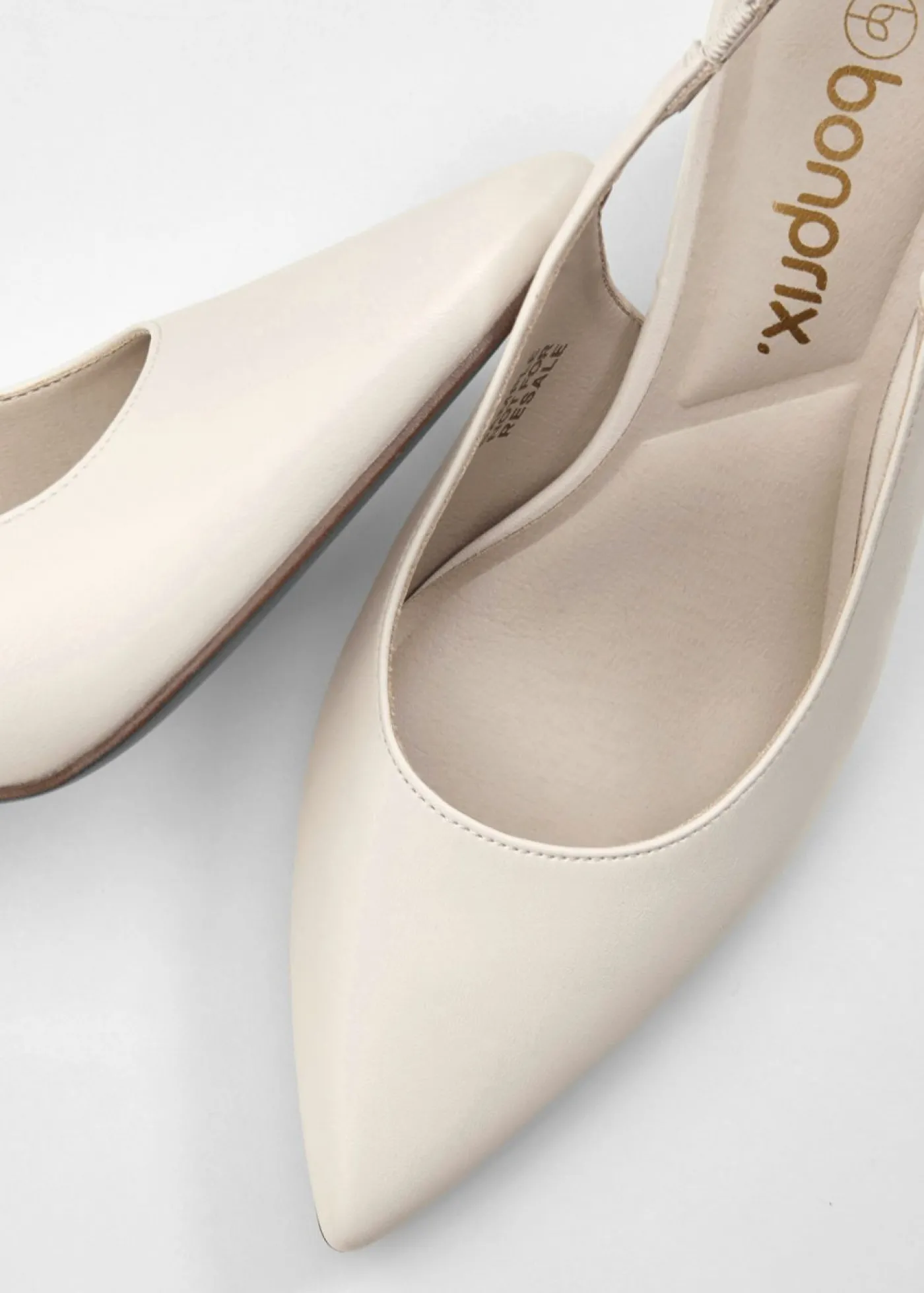 bonprix bonprix Zapatos con tacón de aguja Beige Outlet