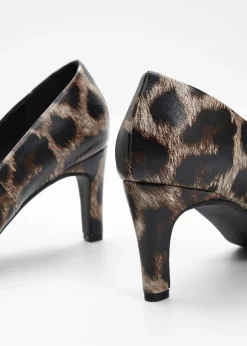 bonprix bonprix Zapatos de tacón estampado leo beige Outlet