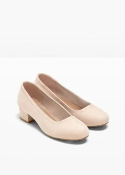 bonprix bonprix Zapatos de tacón con tacón ancho Beige Hot