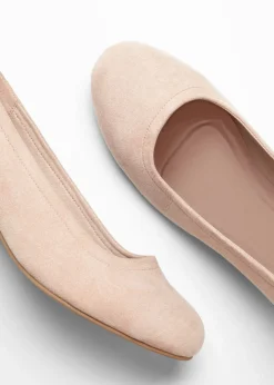 bonprix bonprix Zapatos de tacón con tacón ancho Beige Hot