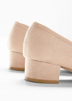 bonprix bonprix Zapatos de tacón con tacón ancho Beige Hot