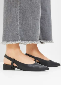 bonprix bonprix Zapatos de tacón con talón al descubierto Negro Discount