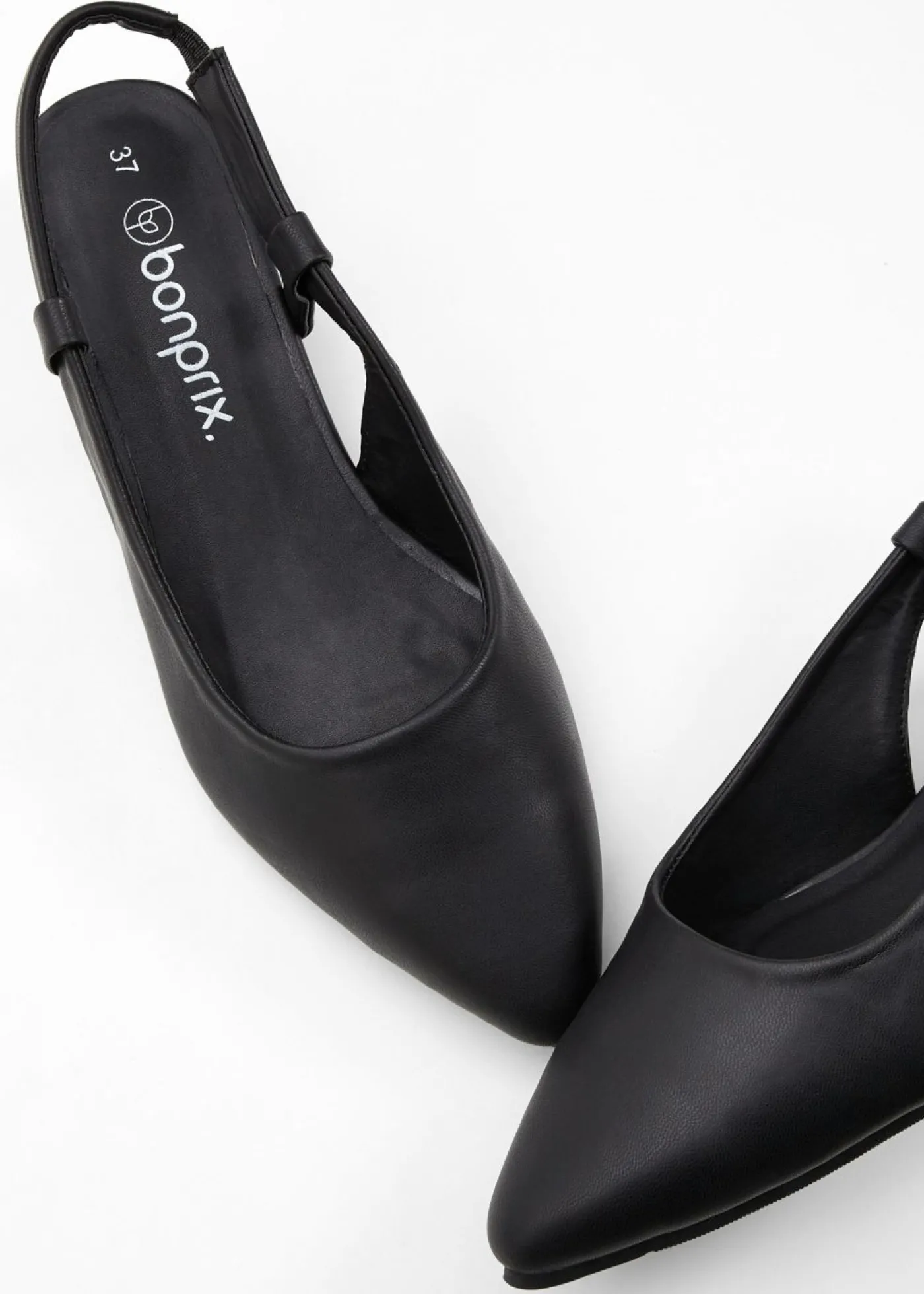 bonprix bonprix Zapatos de tacón con talón al descubierto Negro Discount