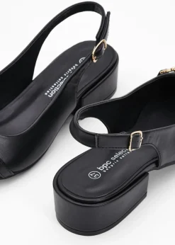 bonprix bonprix Zapatos de tacón con talón al descubierto Negro Best