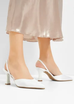 bonprix bonprix Zapatos de tacón con talón al descubierto Blanco Hot