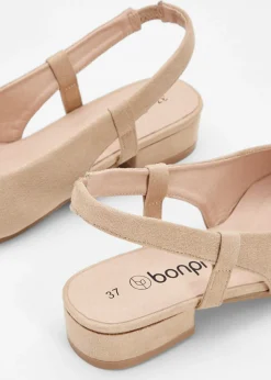 bonprix bonprix Zapatos de tacón con talón al descubierto Beige Best