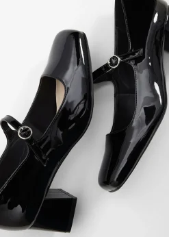 bonprix bonprix Zapatos de tacón con tira Negro Discount