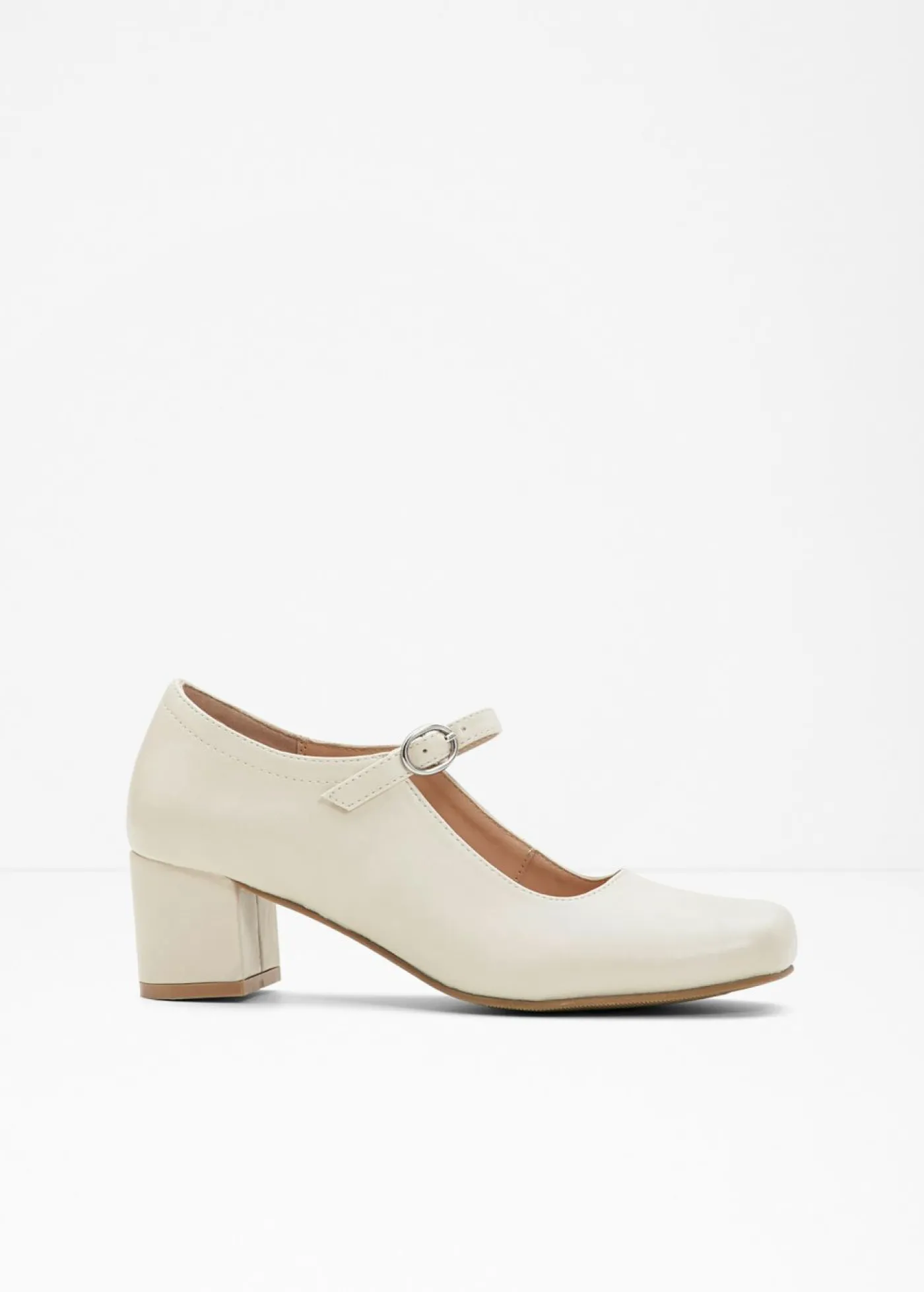 bonprix bonprix Zapatos de tacón con tira Crema Online