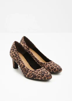 bonprix Tamaris Zapatos de tacón de Tamaris con estampado animal estampado leo marrón New