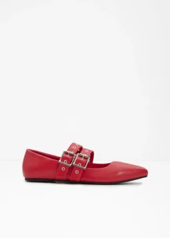 bonprix bonprix Zapatos tipo Mary Jane con plantilla acolchada Rojo Clearance